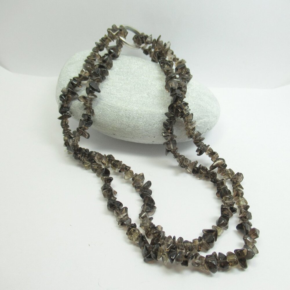 Smoky Quartz Gemstone Chip necklace